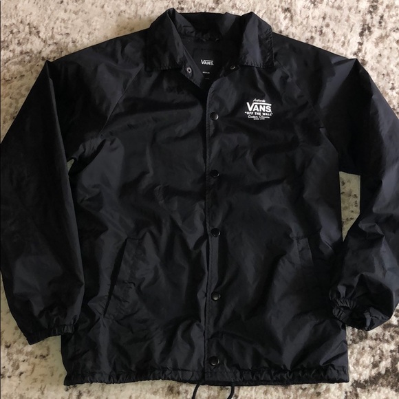 vans windbreaker jacket men's
